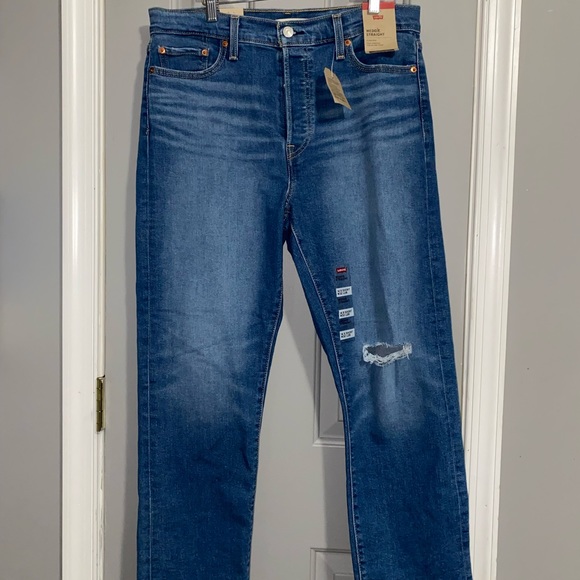 Levi Wedgie straight high rise jeans - Picture 1 of 4